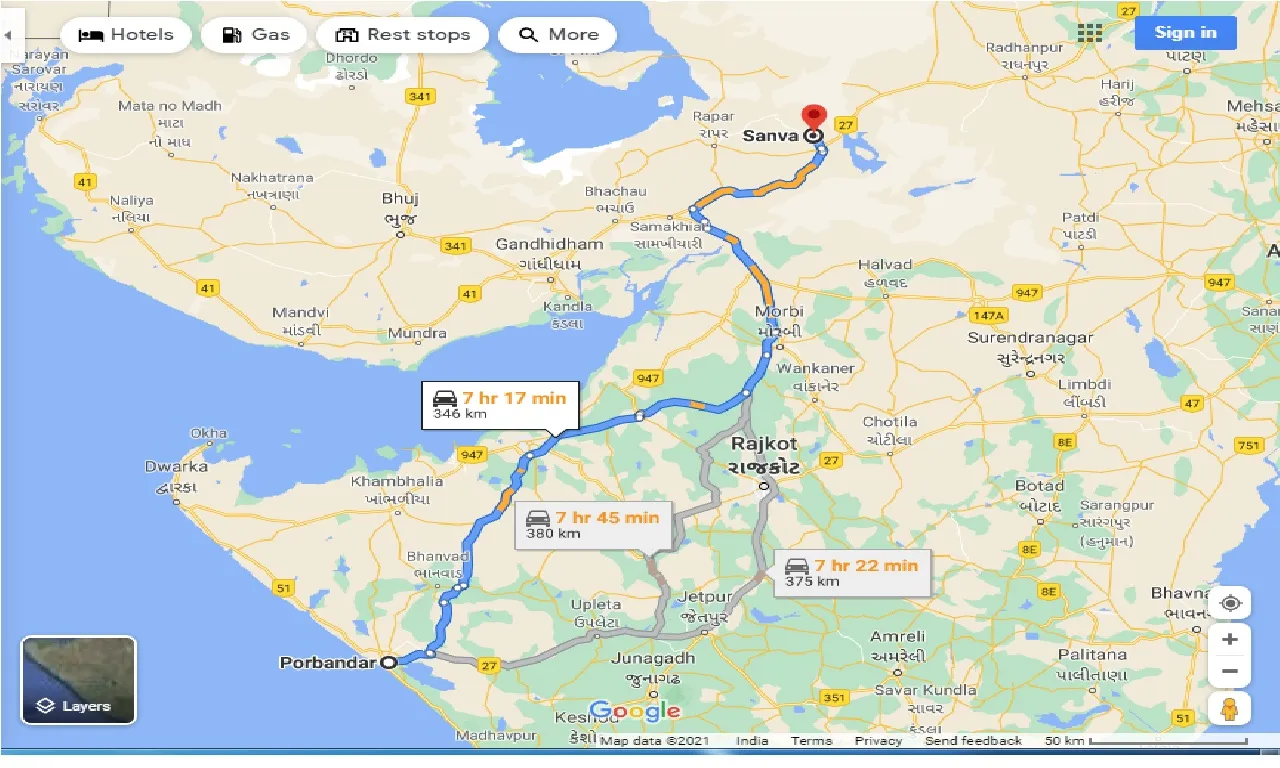 porbandar-to-sanva-one-way