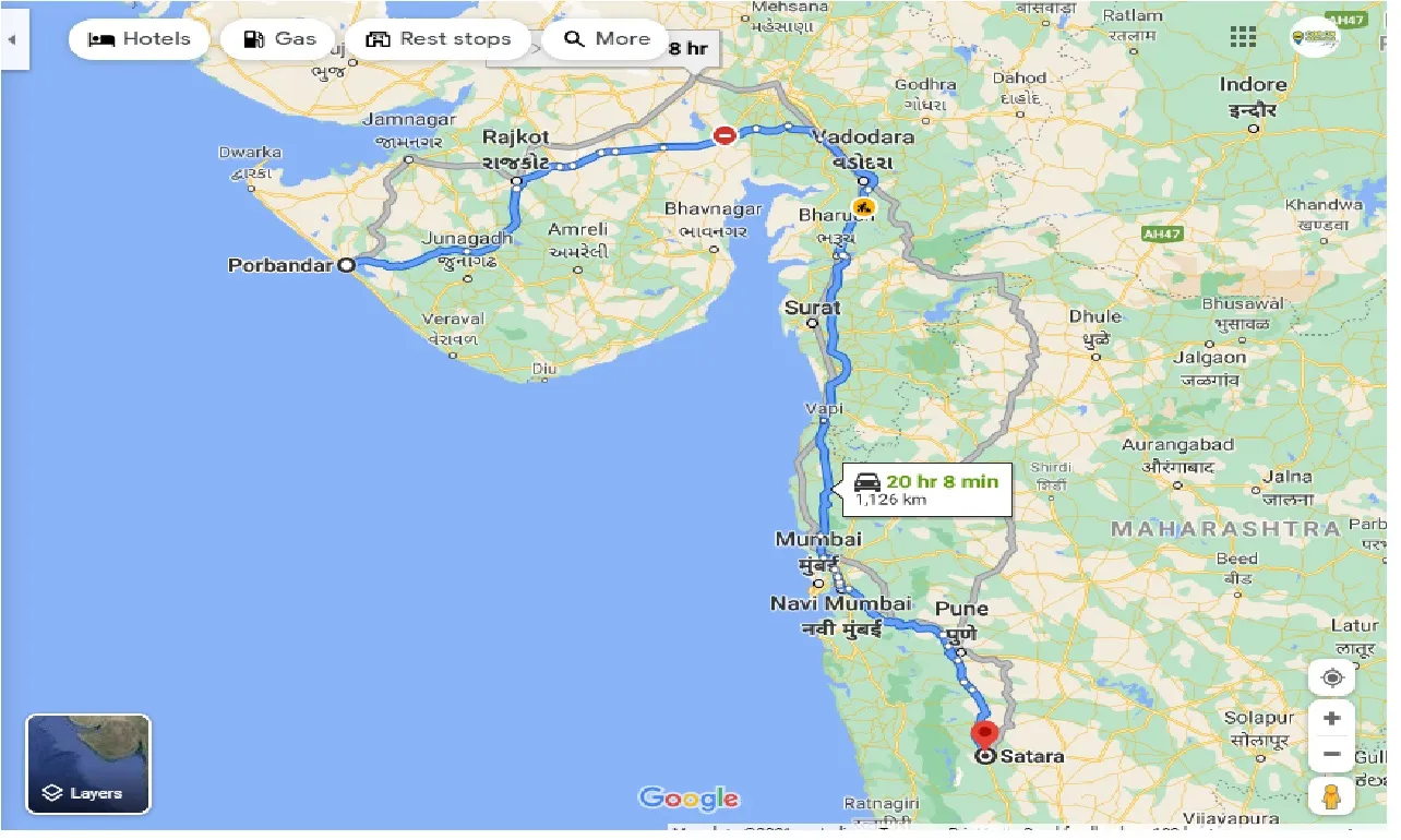 porbandar-to-satara-taxi