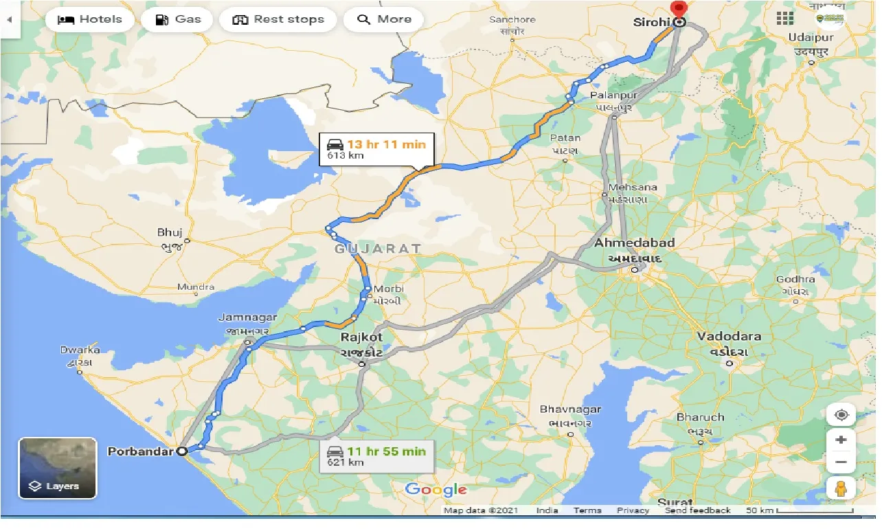 porbandar-to-sirohi-one-way