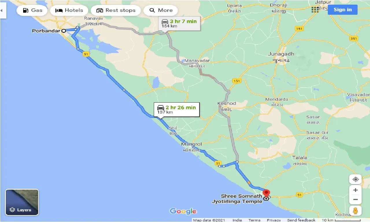 porbandar-to-somnath-taxi