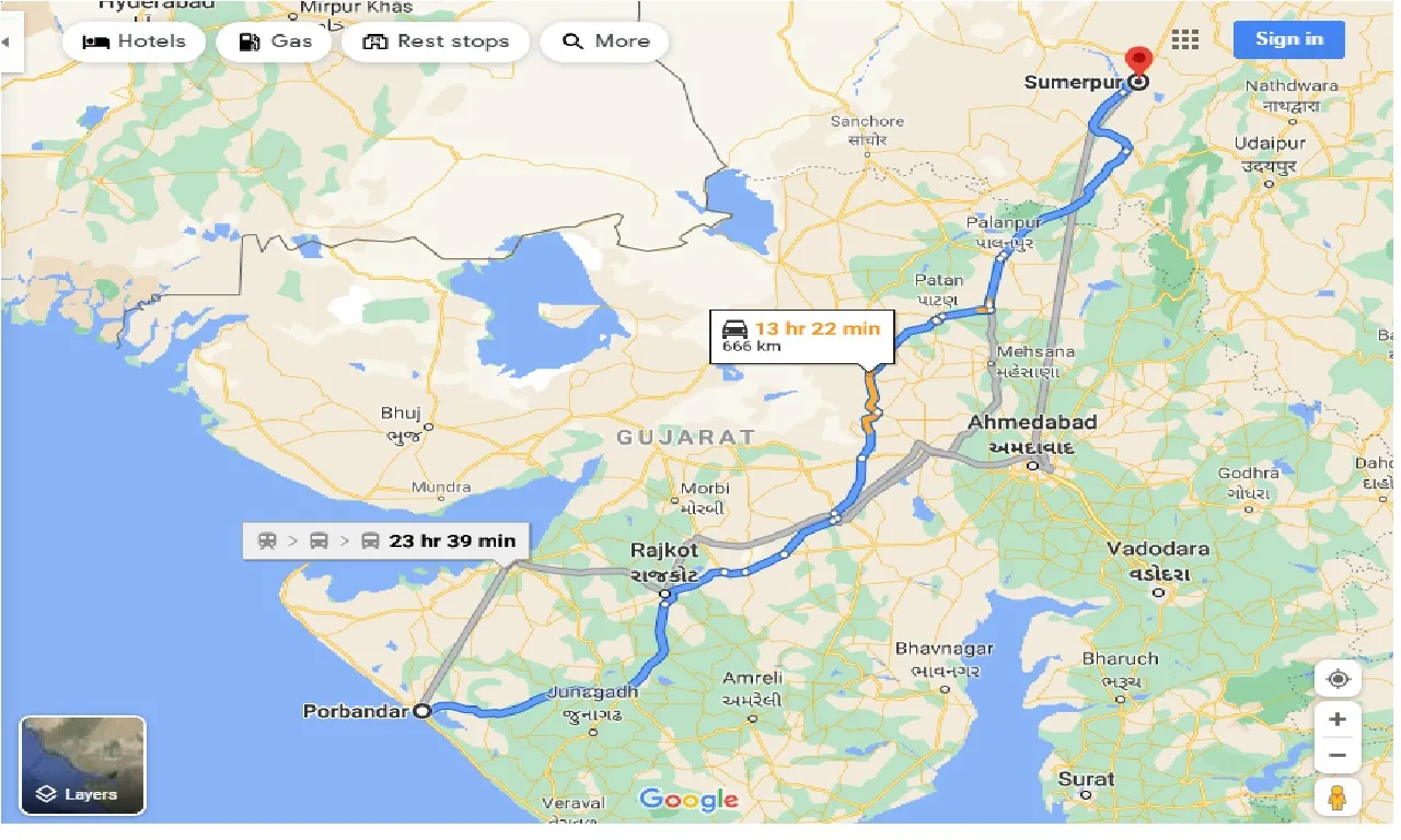 porbandar-to-sumerpur-taxi