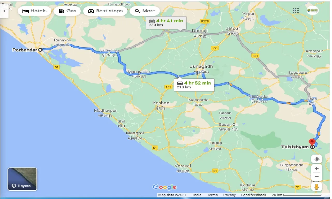 porbandar-to-tulsishyam-taxi