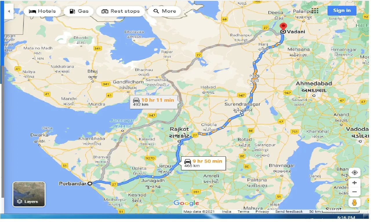 porbandar-to-vadani-one-way