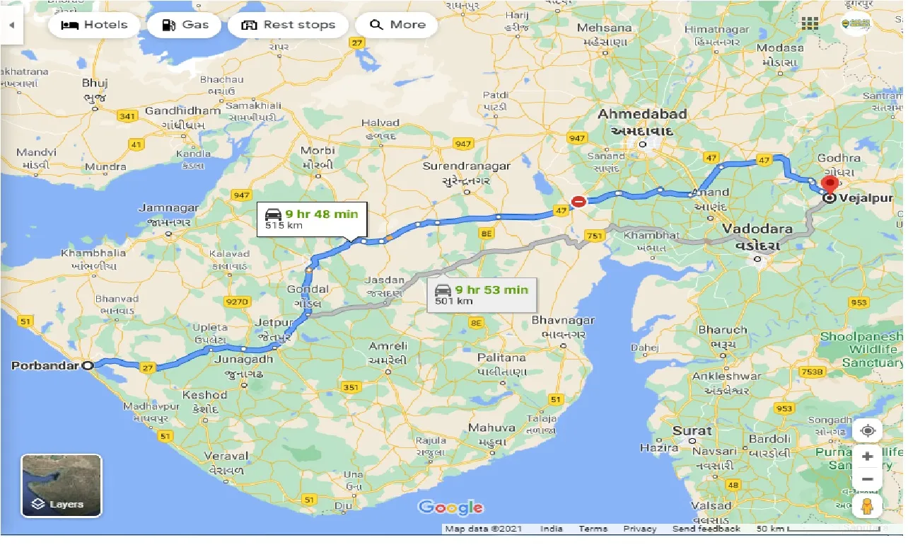 porbandar-to-vejalpur-one-way