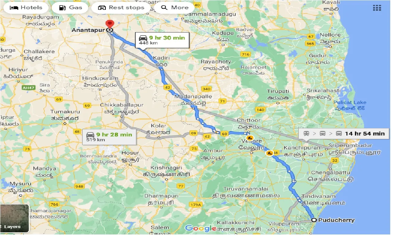 puducherry-to-anantapur-one-way