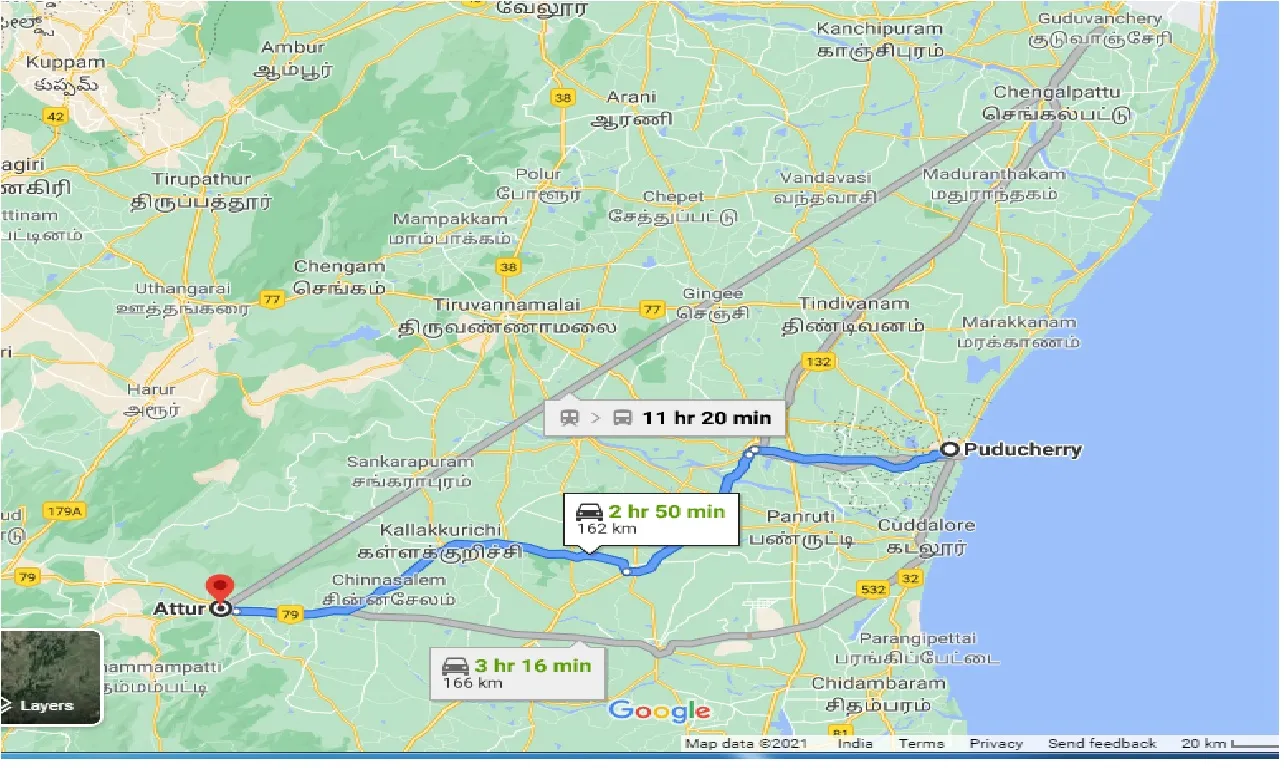 puducherry-to-attur-taxi