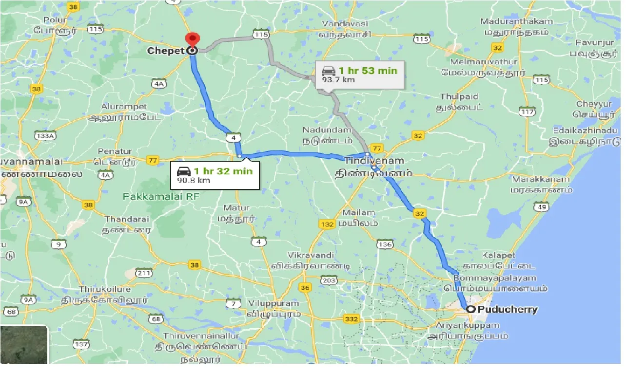 puducherry-to-chepet-one-way