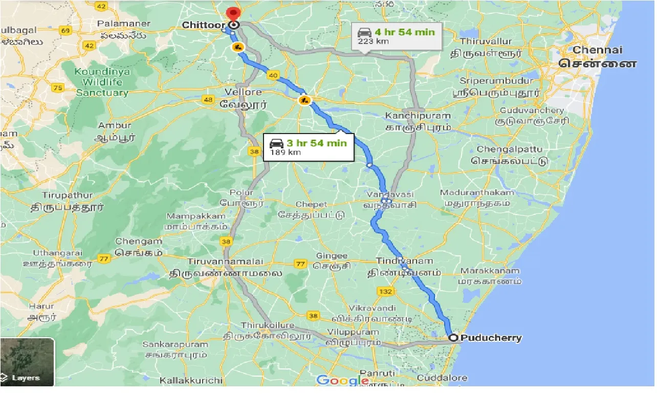 puducherry-to-chittoor-taxi