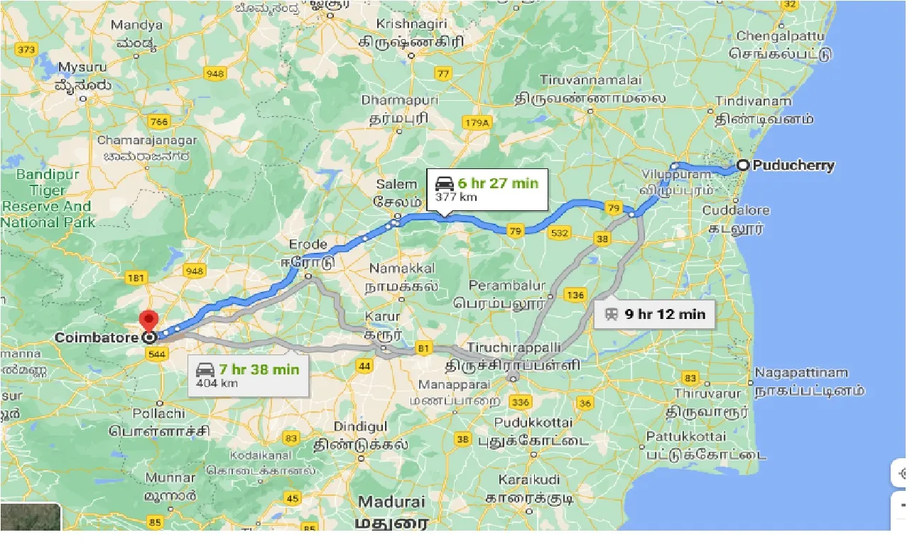 puducherry-to-coimbatore-one-way
