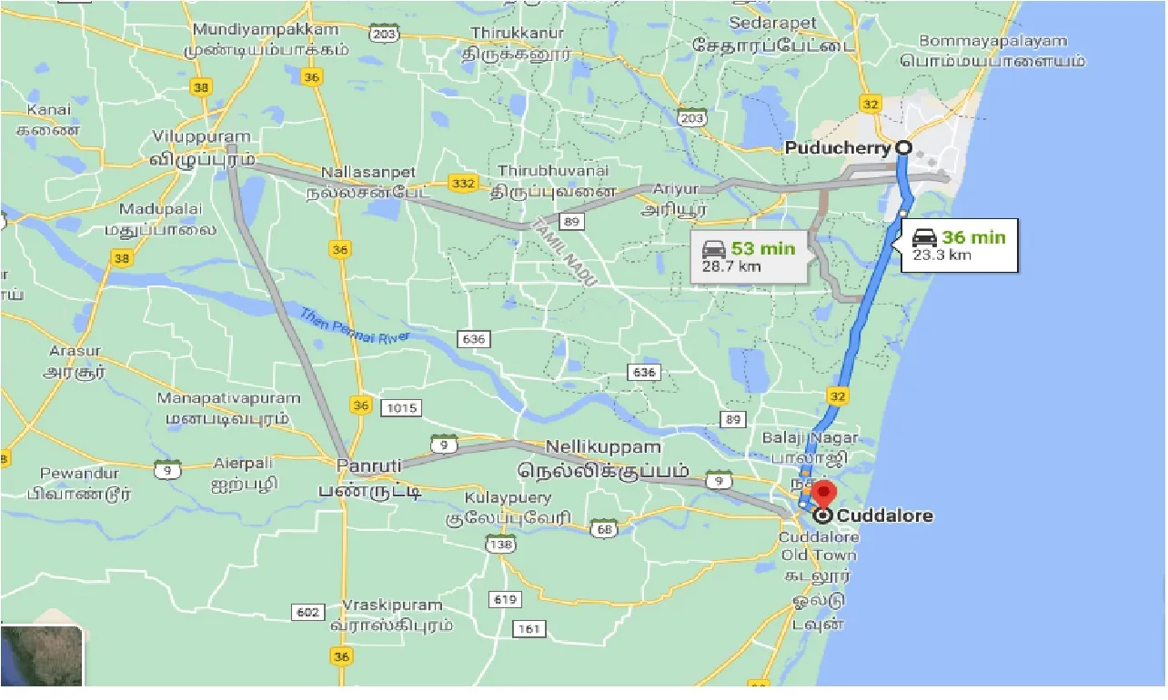 puducherry-to-cuddalore-one-way