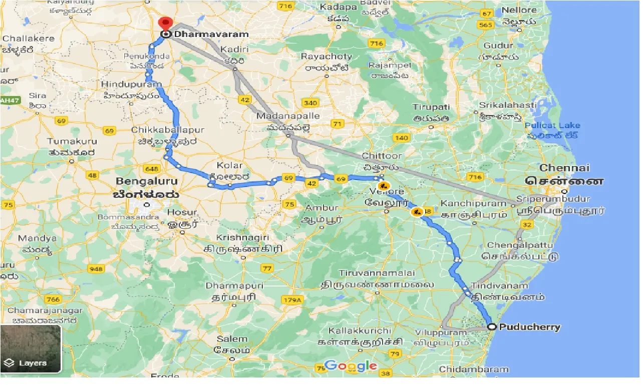 puducherry-to-dharmavaram-one-way