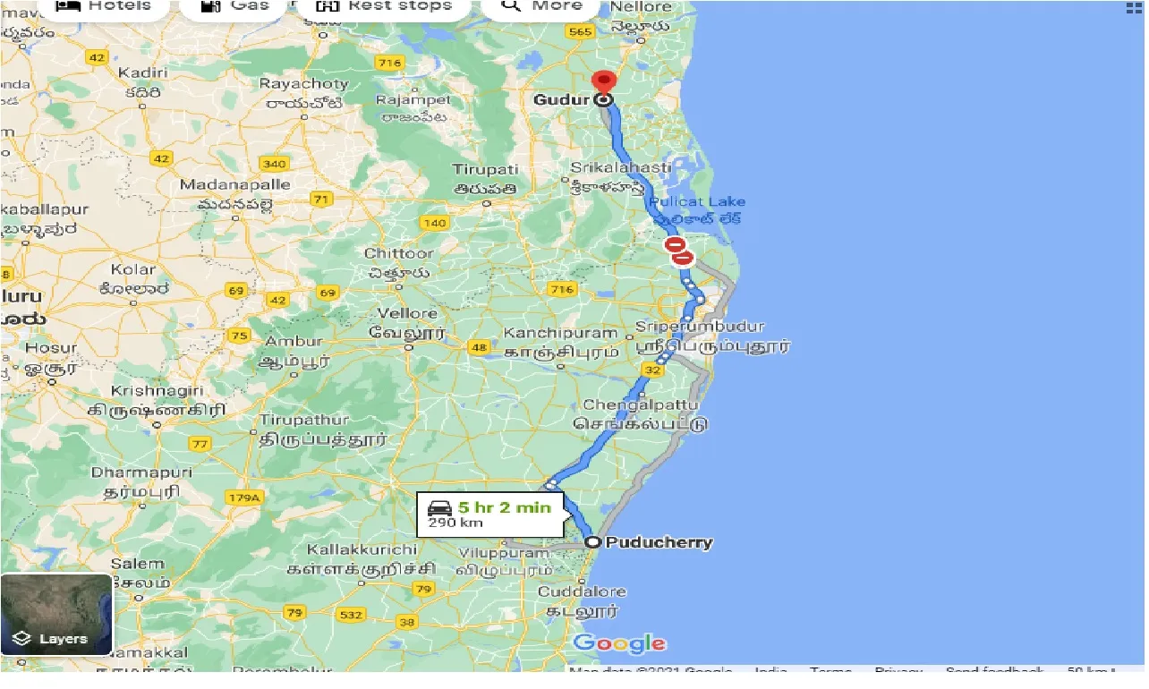 puducherry-to-gudur-one-way