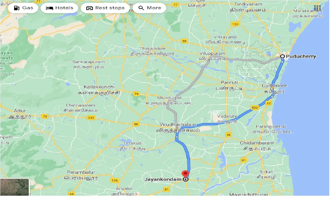 puducherry-to-jayankondam-taxi
