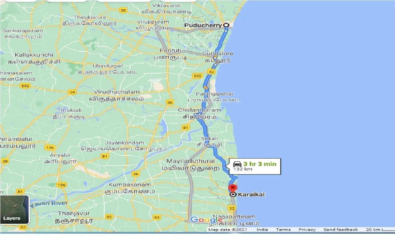 puducherry-to-karaikal-taxi