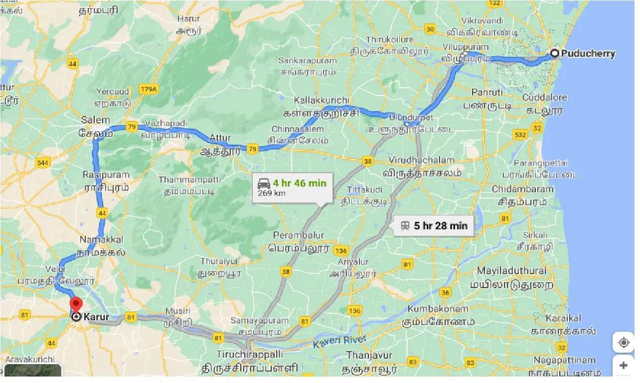 puducherry-to-karur-one-way