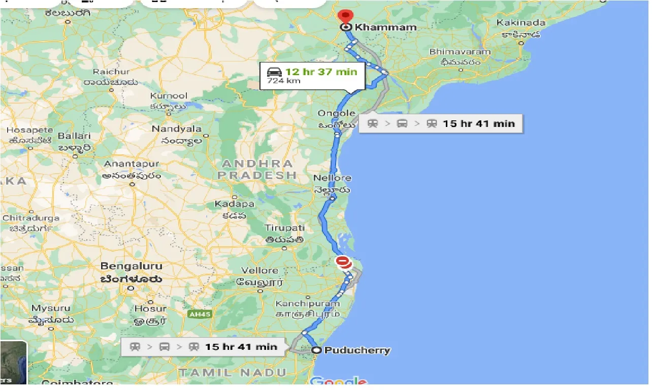 puducherry-to-khammam-one-way