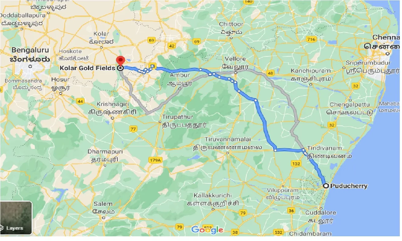 puducherry-to-kolar-gold-fields-one-way