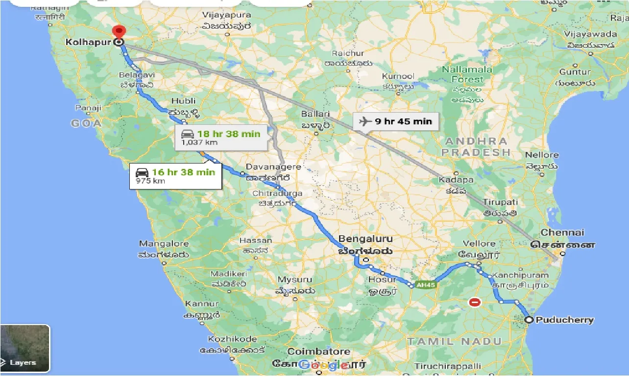 puducherry-to-kolhapur-one-way