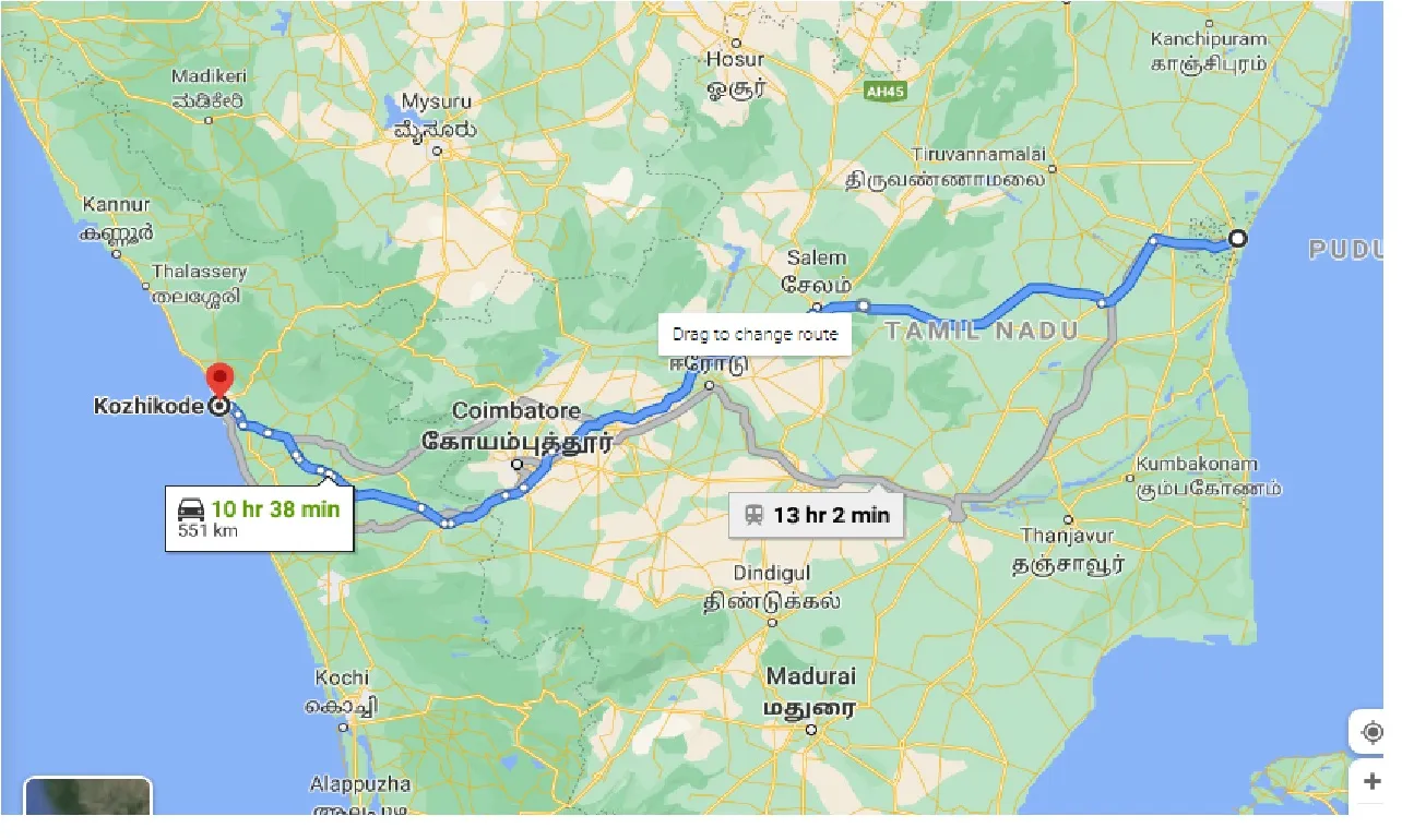 puducherry-to-kozhikode-one-way
