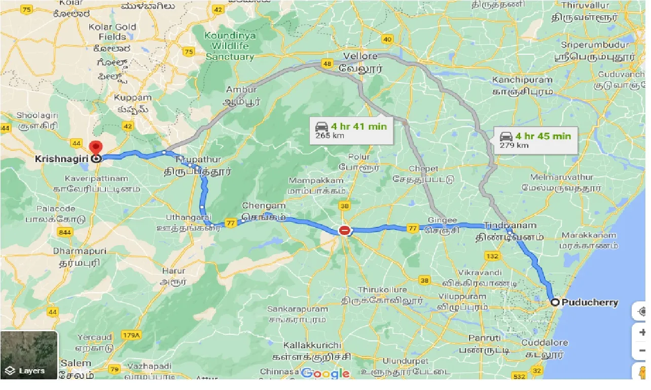 puducherry-to-krishnagiri-one-way