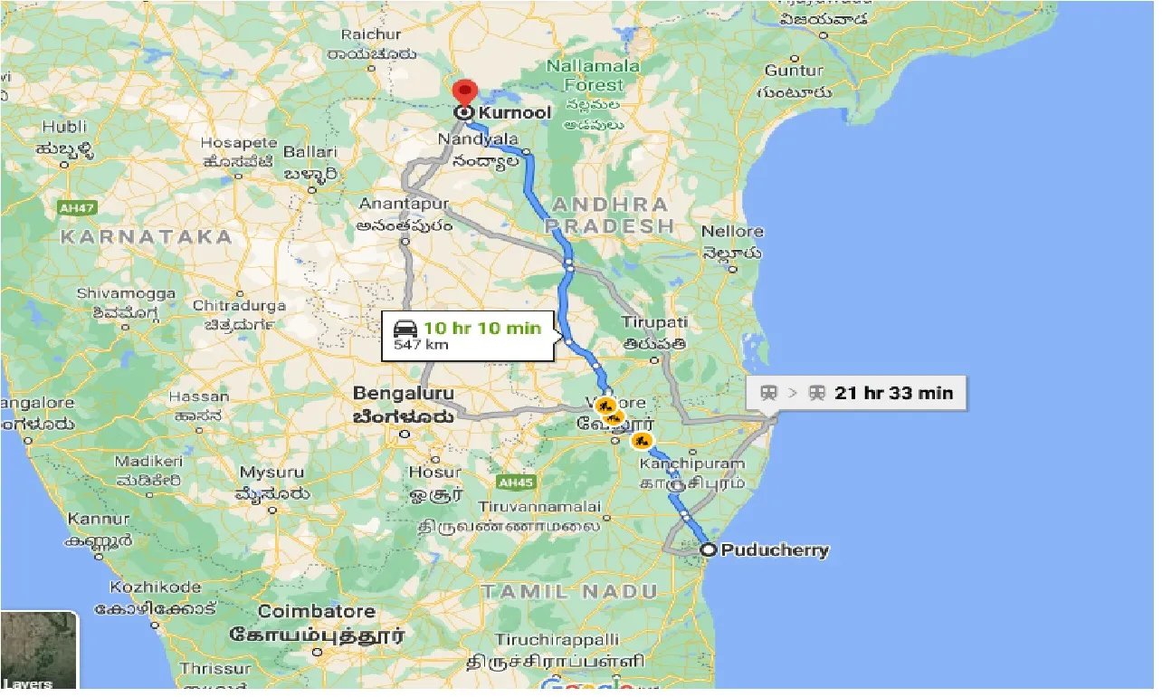 puducherry-to-kurnool-one-way