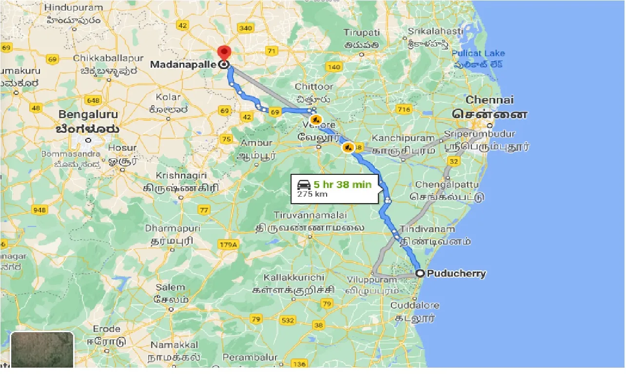 Puducherry To Madanapalle Taxi puducherry-to-madanapalle-taxi