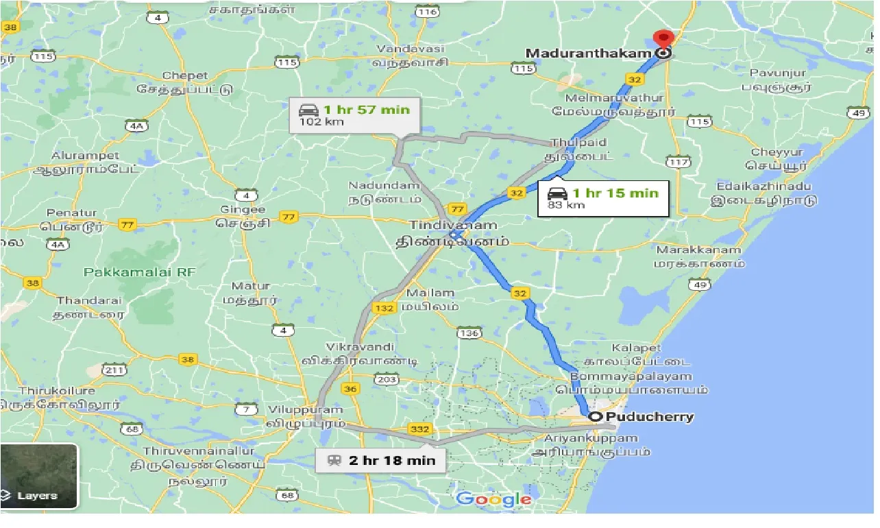 puducherry-to-maduranthakam-one-way
