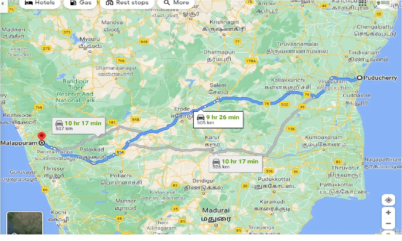puducherry-to-malappuram-one-way