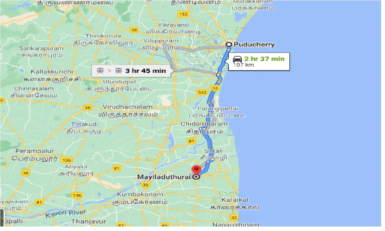 puducherry-to-mayiladuthurai-one-way