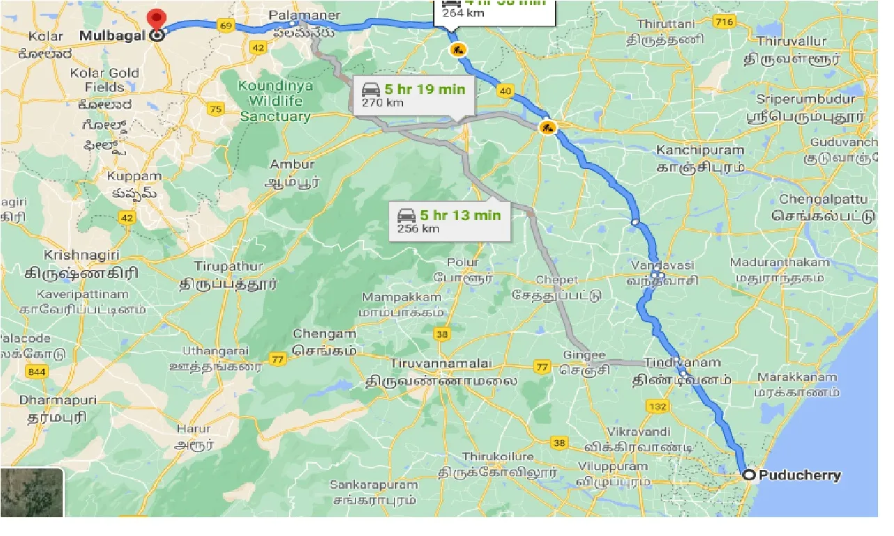 puducherry-to-mulbagal-one-way
