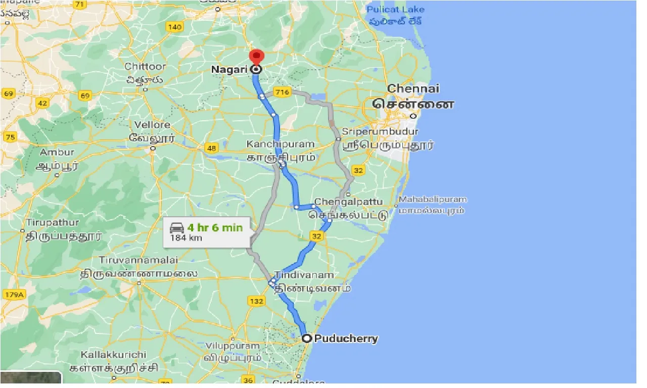 puducherry-to-nagari-one-way