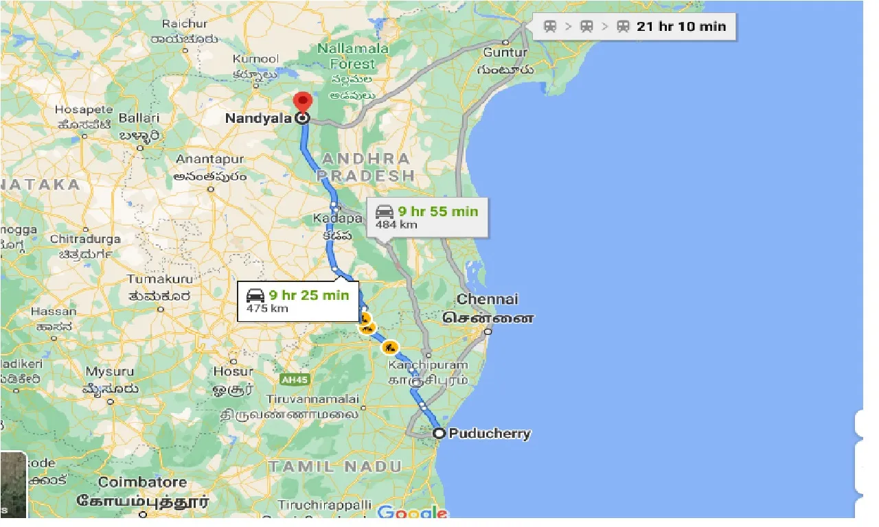 puducherry-to-nandyala-one-way