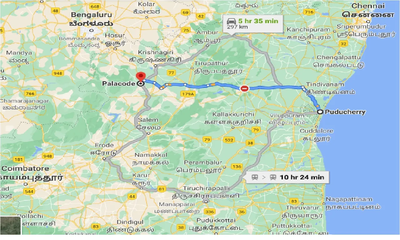 puducherry-to-palacode-taxi