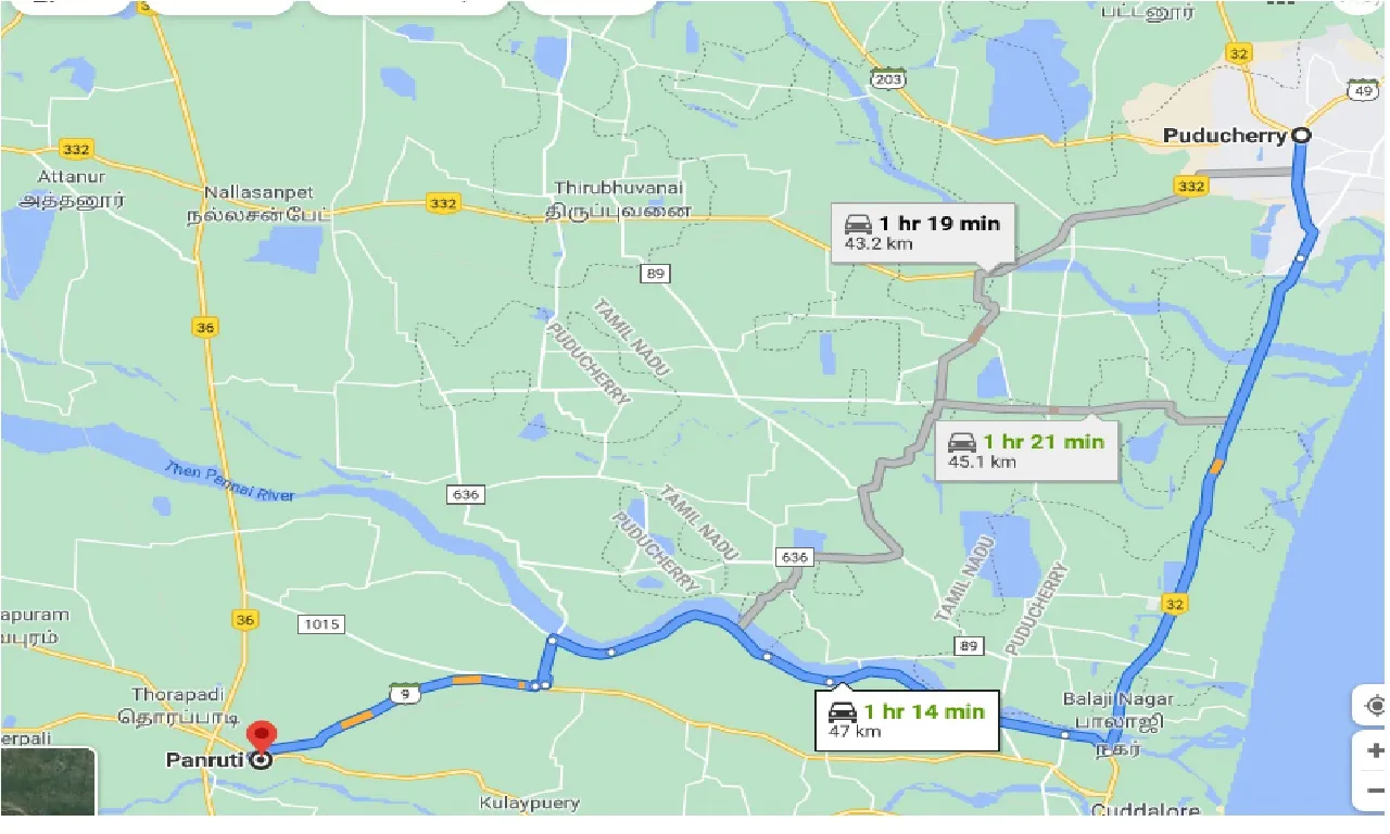 puducherry-to-panruti-taxi