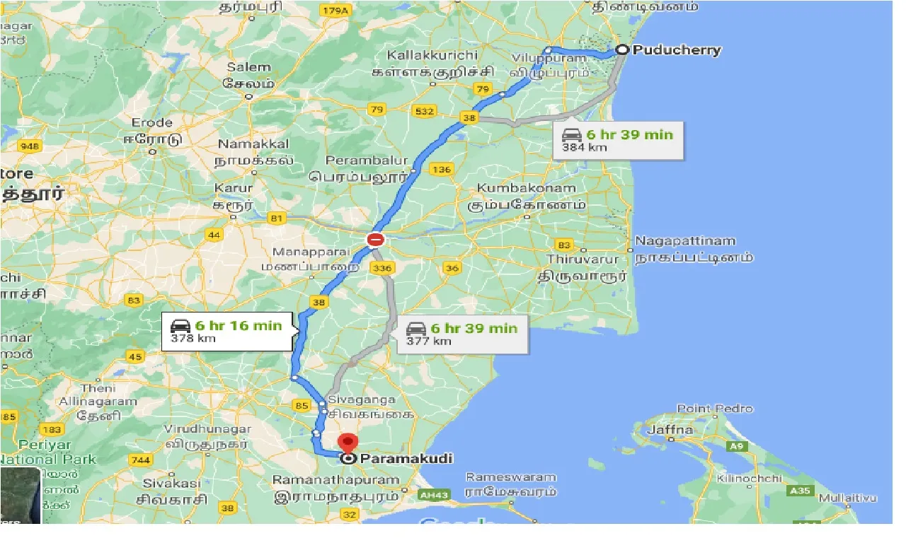 puducherry-to-paramakudi-taxi