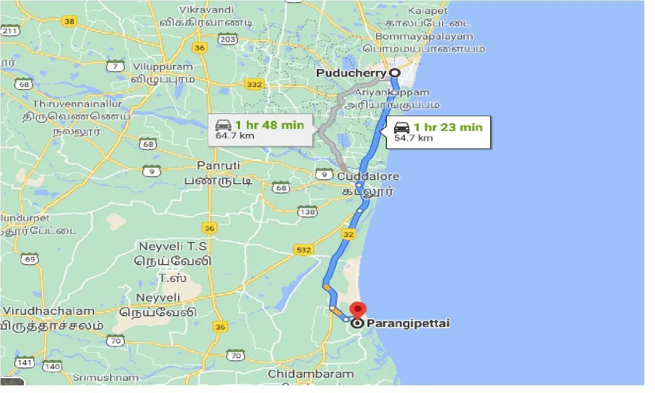 puducherry-to-parangipettai-taxi