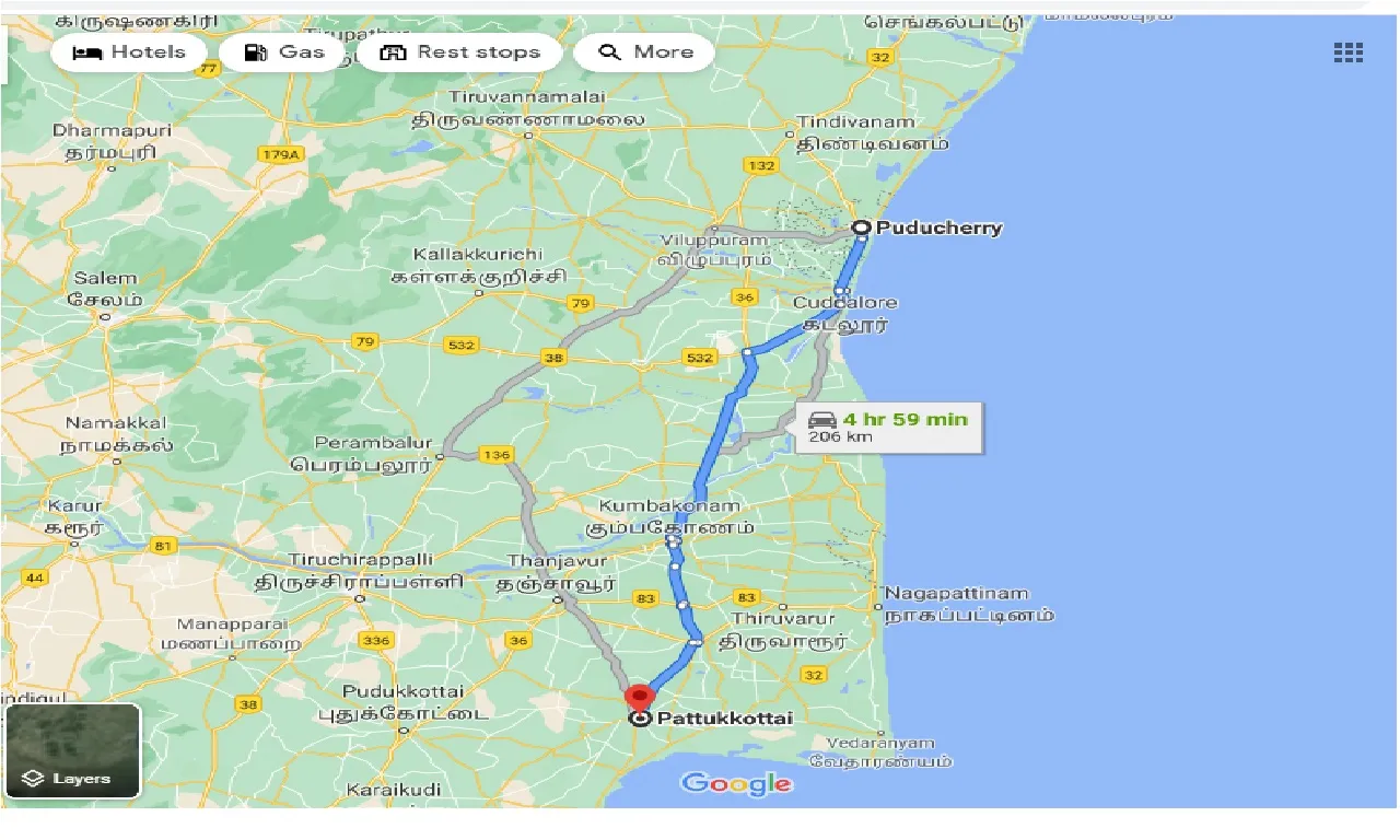 puducherry-to-pattukkottai-taxi