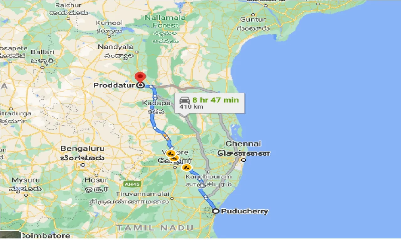 puducherry-to-proddatur-one-way