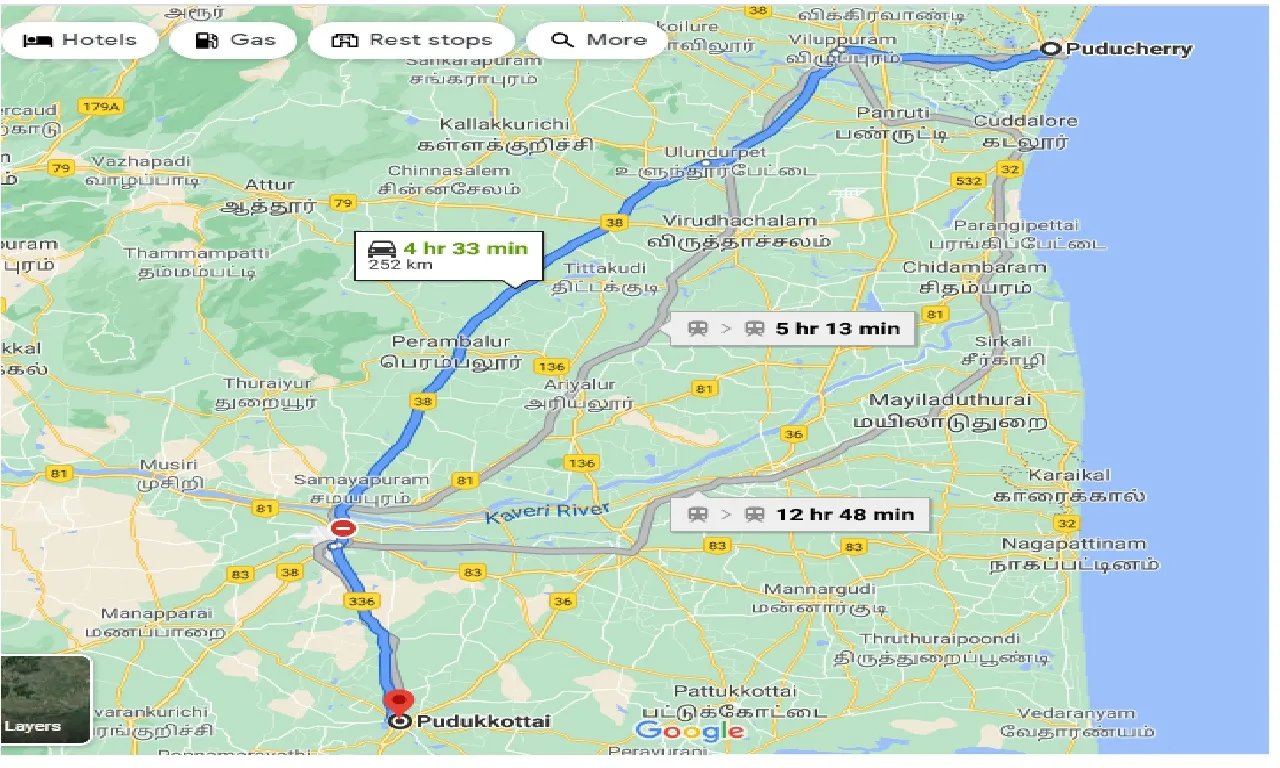 puducherry-to-pudukkottai-taxi