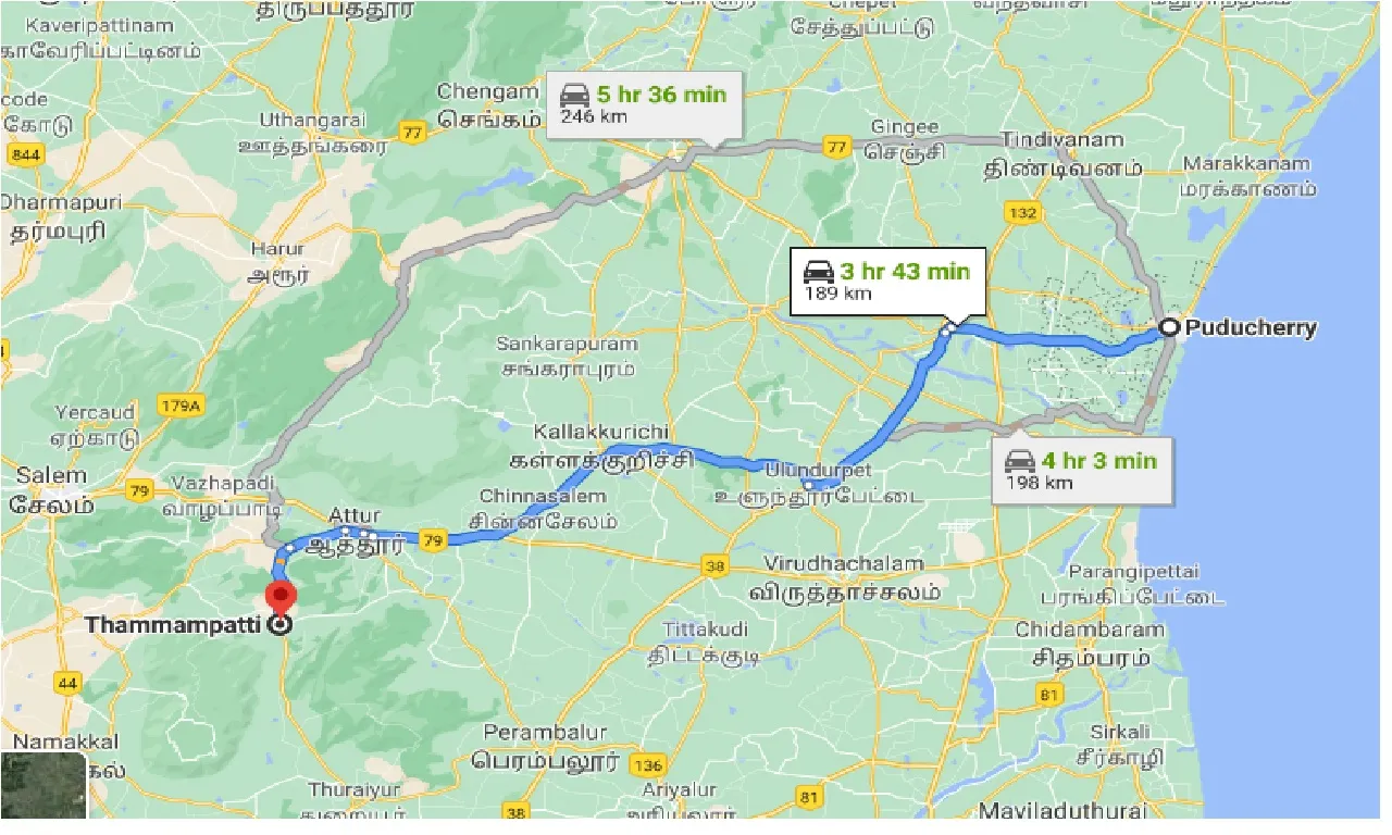 puducherry-to-thammampatti-one-way
