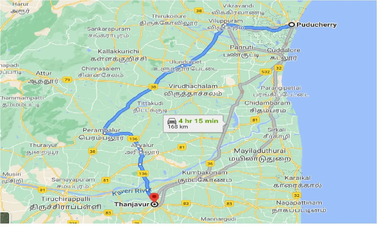 puducherry-to-thanjavur-taxi