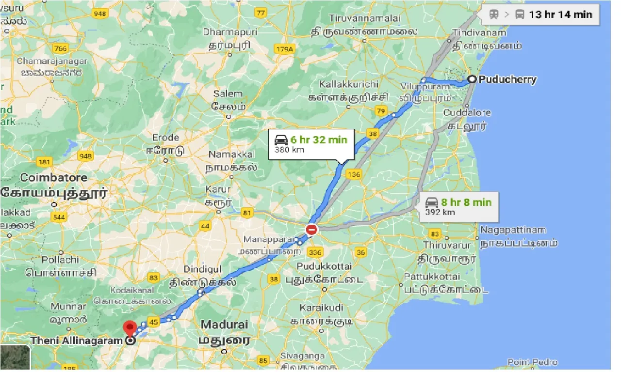 puducherry-to-theni-allinagaram-one-way