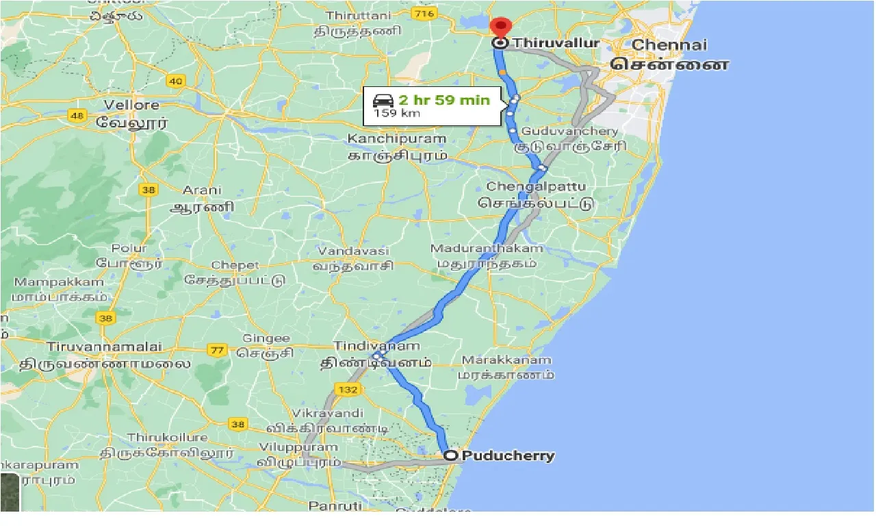 puducherry-to-thiruvallur-one-way