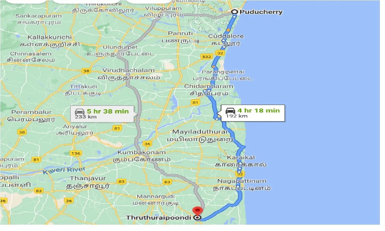 puducherry-to-thruthuraipoondi-one-way