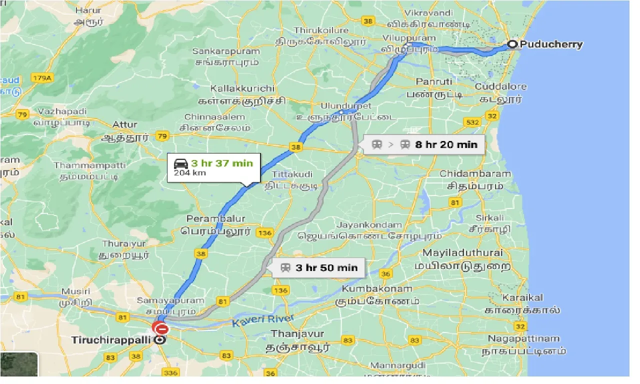 puducherry-to-tiruchirapalli-one-way