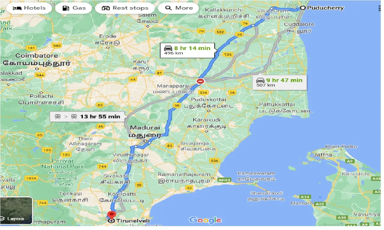 puducherry-to-tirunelveli-one-way