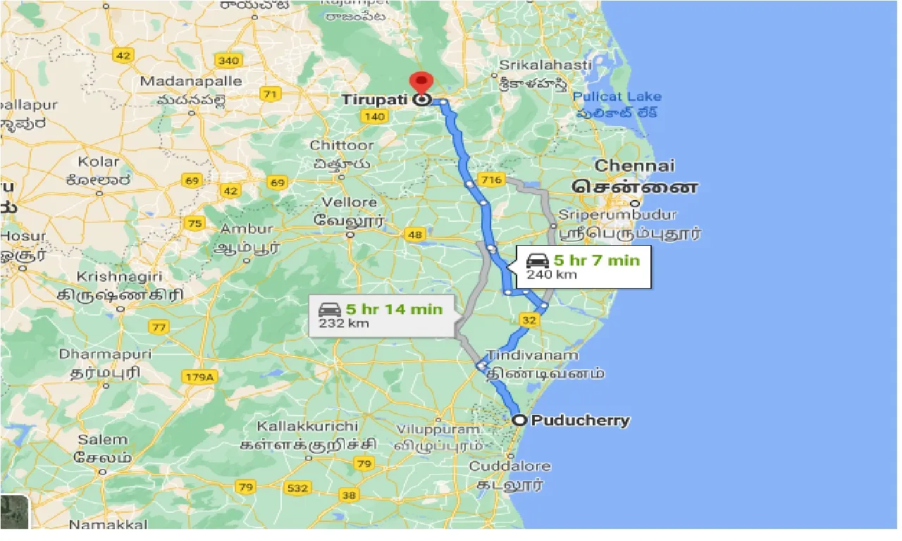 puducherry-to-tirupati-taxi