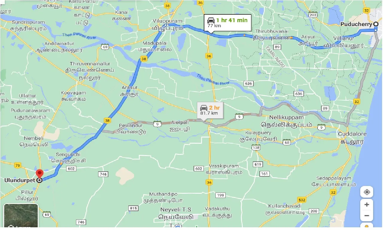 puducherry-to-ulundurpet-taxi