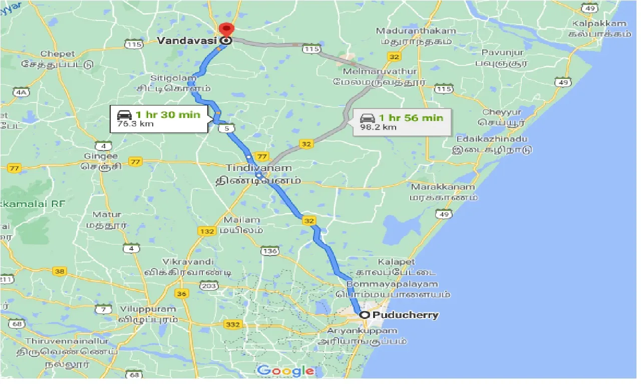 puducherry-to-vandavasi-taxi