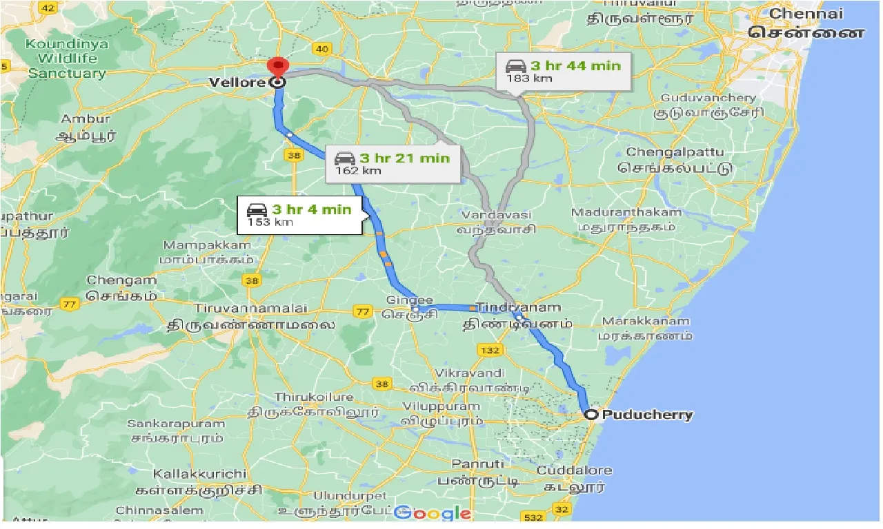puducherry-to-vellore-one-way